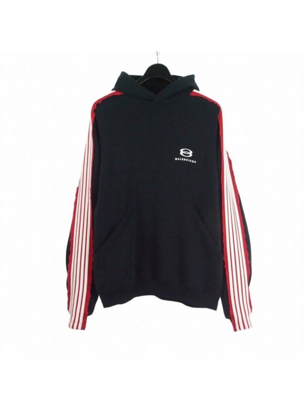Balenciaga Unity Sports Icon Large Hoodie 1 Black